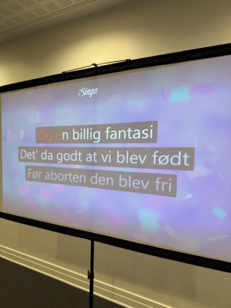 Projektorlærred 90 tommer